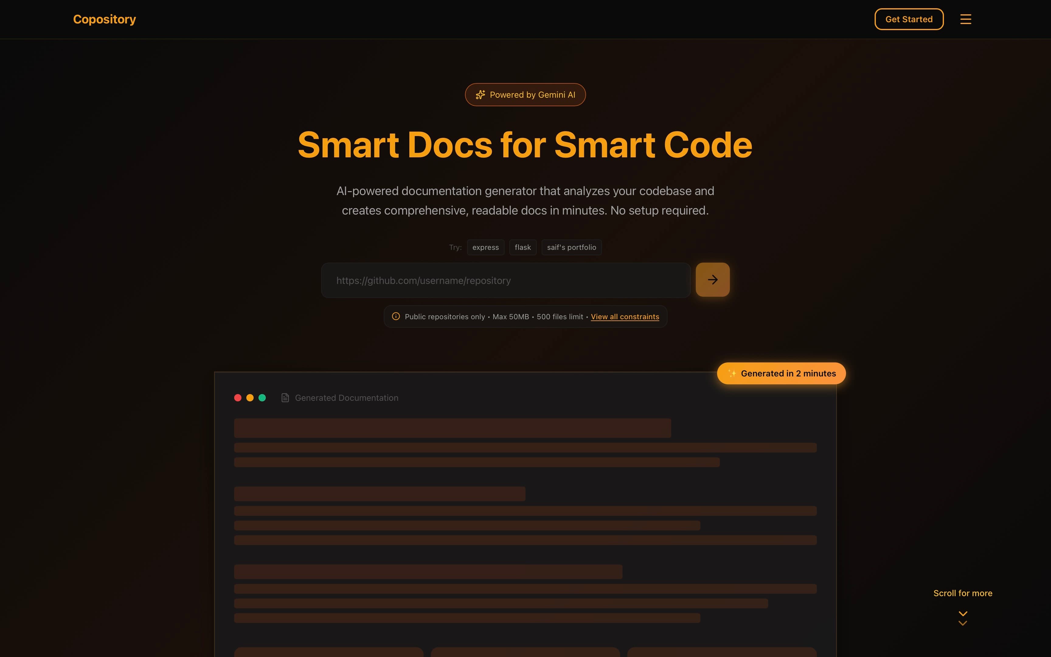 Copository - AI Documentation Generator